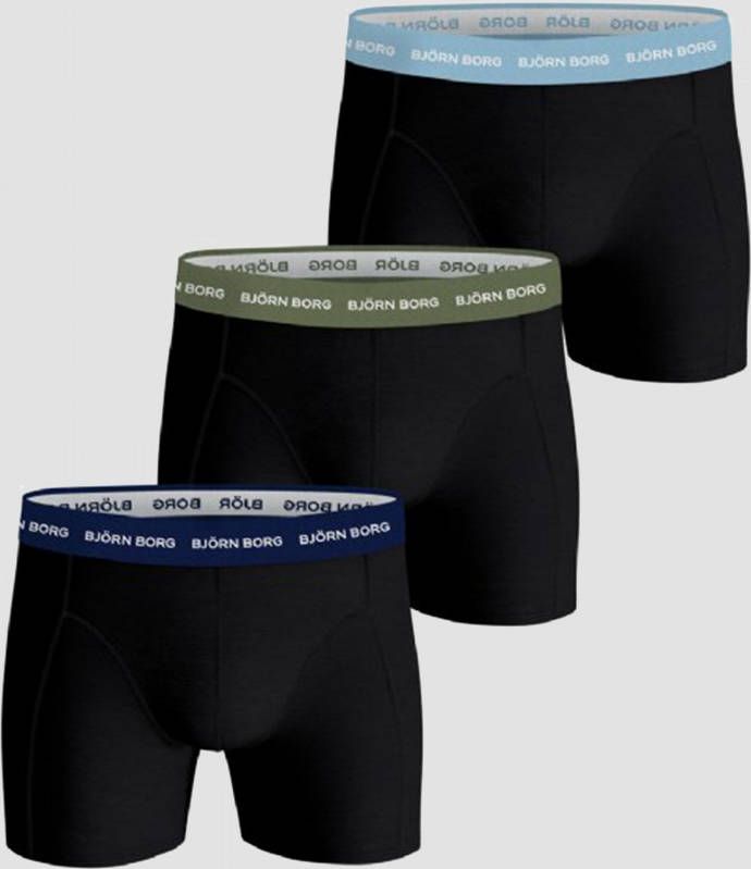 Bjorn Borg Bjö, rn Borg Essential boxershorts met logoband in 3 pack