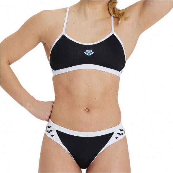 Arena Women's Icons Bikini Cross Back Solid Bikini beige/zwart