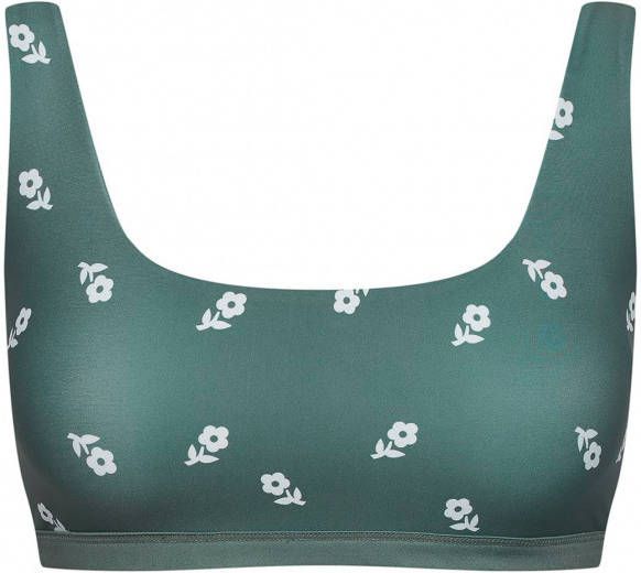 boochen Women's Caparica Top Bikinitop, turkoois/grijs