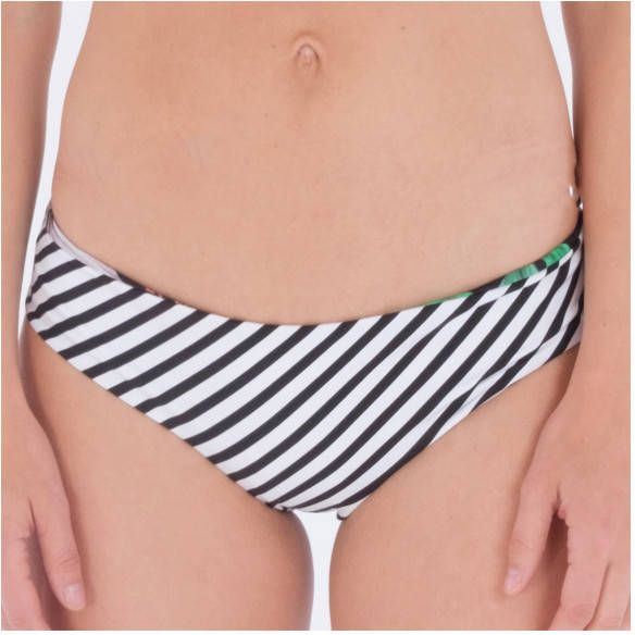 hurley Women's Flora Revo Cheeky Hipster Bikinibroekje, grijs