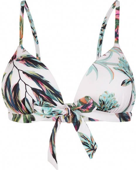 O'Neill Women's PW Blue Fiji Global Bikini Top Bikinitop Cup C, grijs/wit