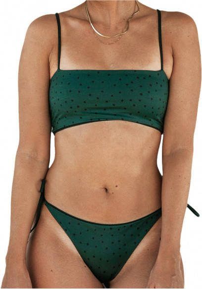 PURA clothing Women's Cara Top Bikinitop, bruin/beige