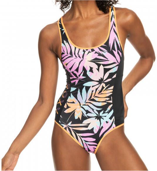 Roxy Women's Active Printed Blocking One Piece Badpak, meerkleurig
