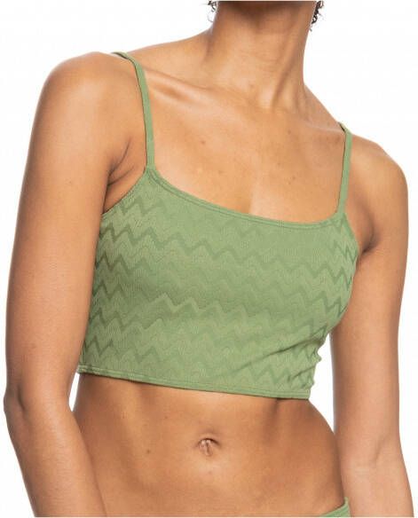 Roxy Women's Current Coolness Tank Top Bikinitop, olijfgroen