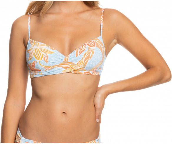 Roxy Women's Island in the Sun Wrap Top Bikinitop, oranje