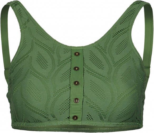 Roxy Women's Love Song Crop Top Bikini Top Bikinitop, olijfgroen/groen