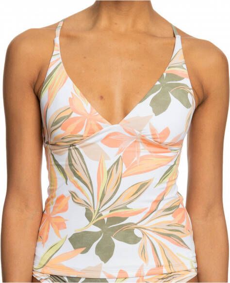 Roxy Women's Printed Beach Classics Tankini, meerkleurig