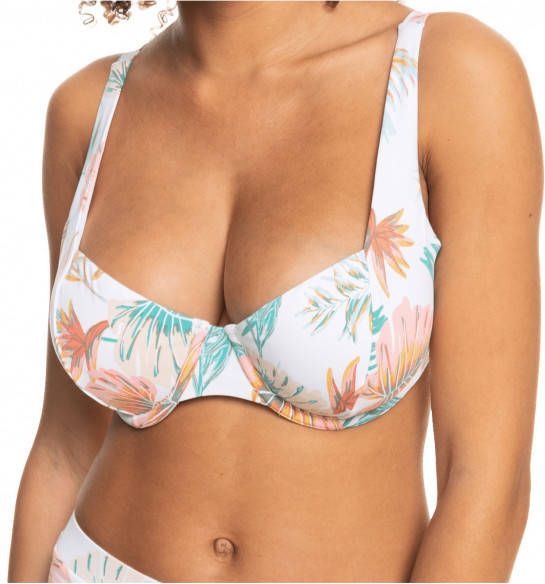 Roxy Women's PT Beach Classics Underwire D Cup Bikinitop, wit