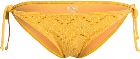 Roxy Women's Quiet Beauty Bikini Tie Side Bikinibroekje, oranje/geel