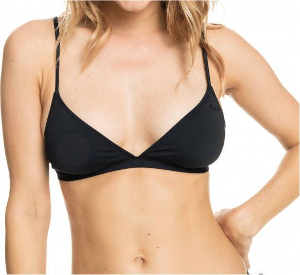 Roxy Women's SD Beach Classics Fixed Tri Bikinitop, zwart