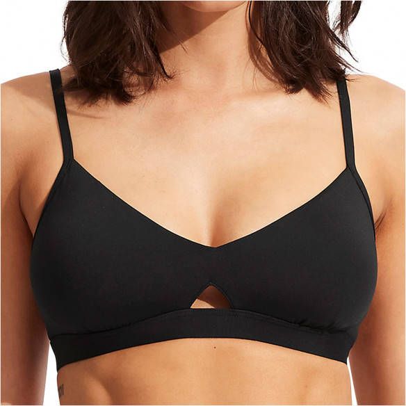 Seafolly Women's Collective Hybrid Bralette Bikinitop zwart