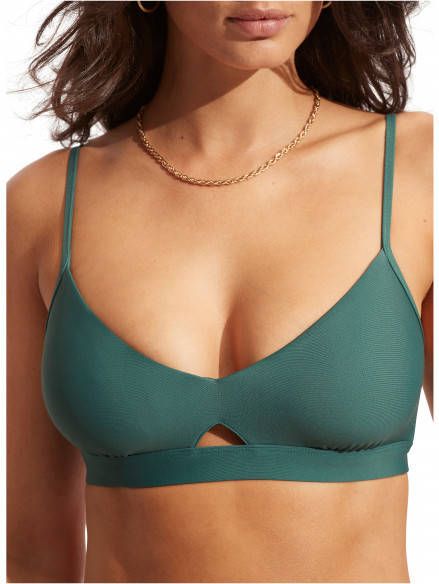 Seafolly Women's Collective Hybrid Bralette Bikinitop blauw