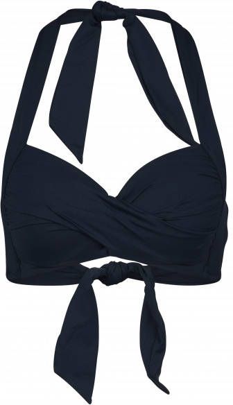 Seafolly Women's Collective Twist Soft Cup Halter Bikinitop blauw
