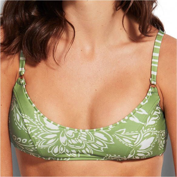 Seafolly Women's Folklore Bralette Bikinitop groen