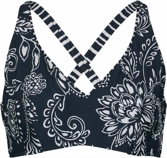 Seafolly Women's Folklore F Cup Halter Bra Bikinitop bruin/grijs/zwart