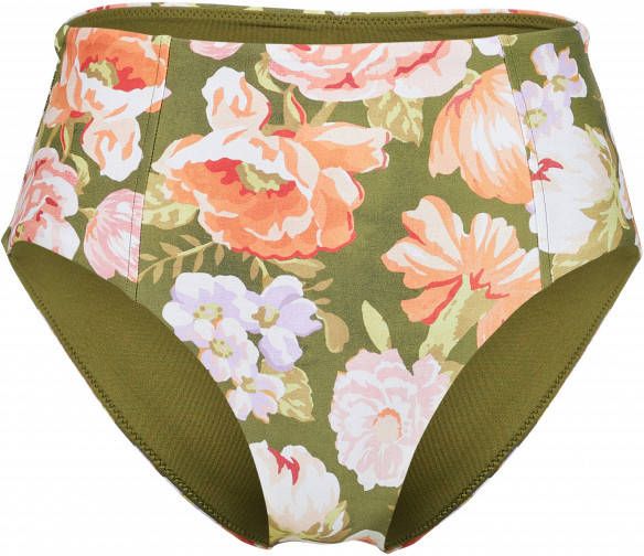 Seafolly Women's Paradise Garden High Waisted Pant Bikinibroekje olijfgroen