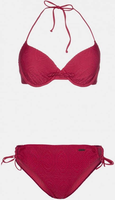 Protest beugel bikini Bulb B-cup met kant donkerrood