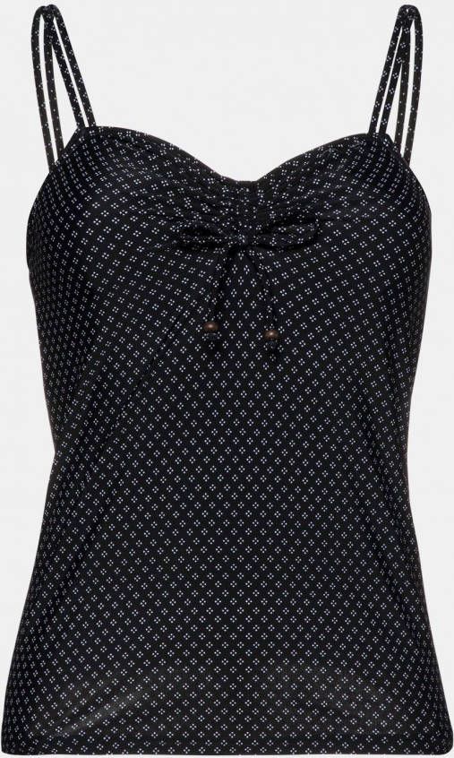 Protest tankini bikinitop Mithcy met all over print zwart