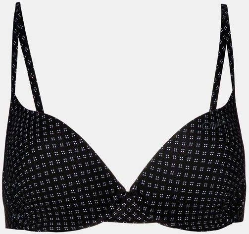 Protest beugel bikinitop Score C cup met all over print zwart