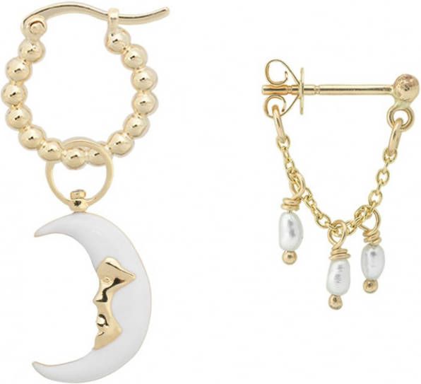 Anna + Nina To the Moon & Back oorbellen set van 2