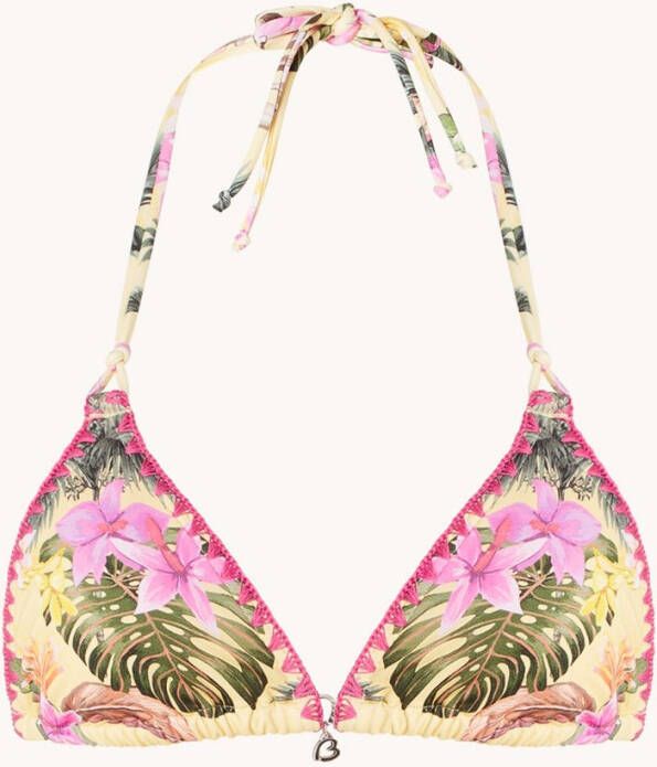 banana moon Nuco Limetropic triangel bikinitop met uitneembare vulling