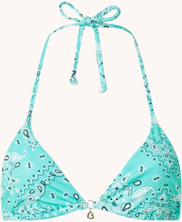 banana moon Rico Benita triangel bikinitop met paisley dessin