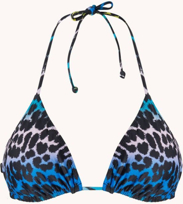 Ganni Triangel bikinitop met uitneembare vulling en panterprint