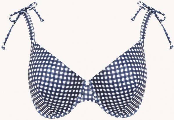 Hunkem&#xF6, ller Seychelles voorgevormde beugel bikinitop met ruitdessin