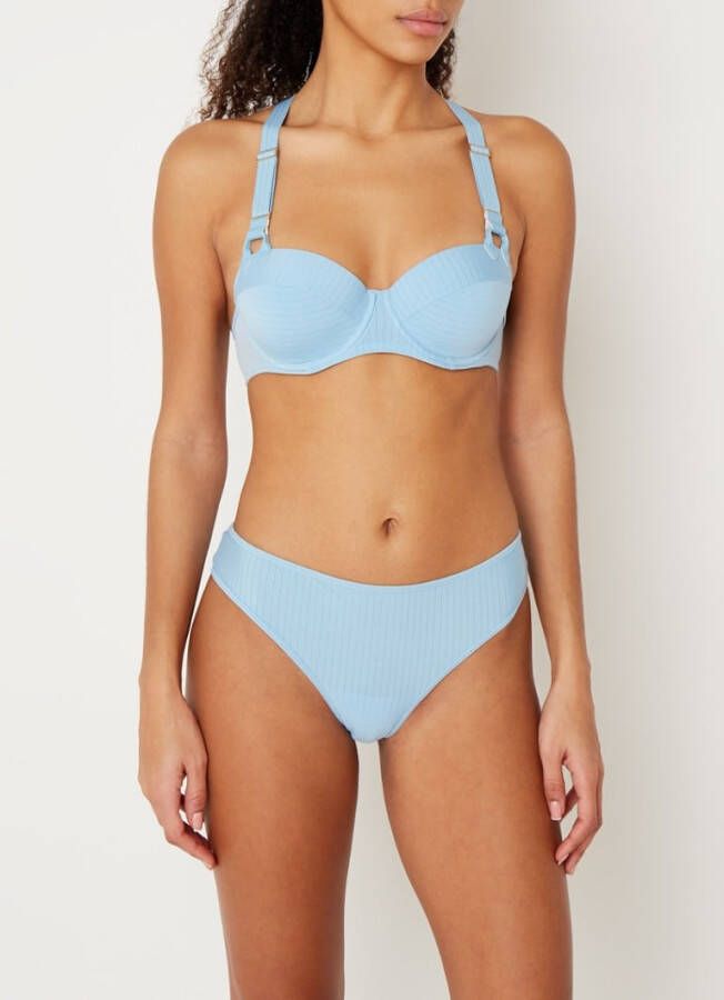 Marlies Dekkers gloria plunge balconette bh | wired padded airy blue and gold