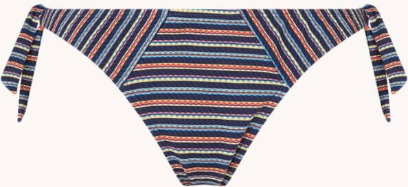 marlies | dekkers Holi Vintage bikinislip met streepprint en geknoopt detail