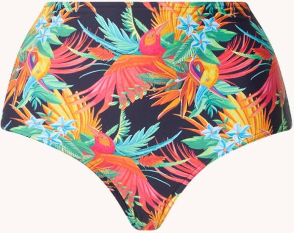 Marlies Dekkers hula haka high waist slip | rainforest and gold