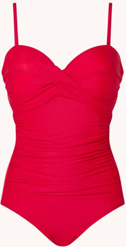 Miraclesuit Madrid voorgevormd strapless corrigerend badpak met beugel