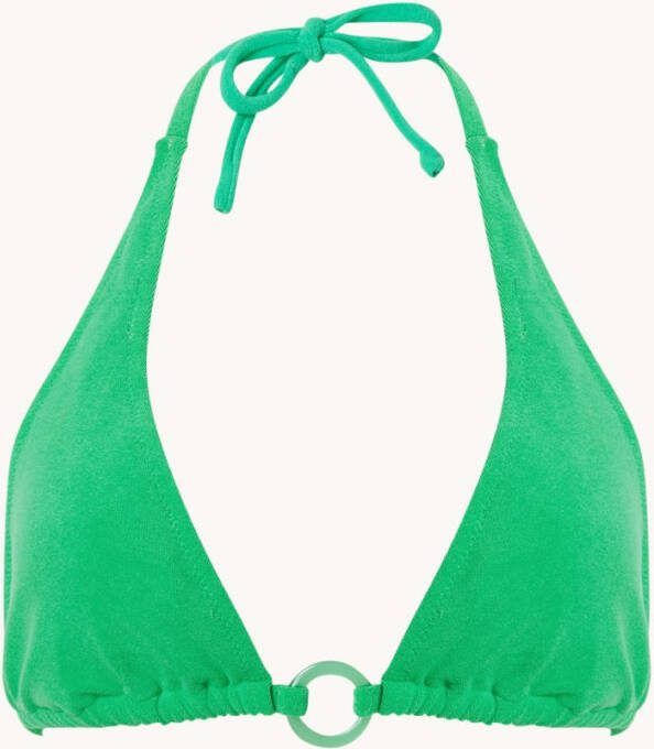 Ralph Lauren Triangel voorgevormde bikinitop van badstof