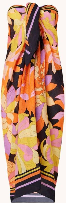 Seafolly Palm Springs pareo met bloemenprint