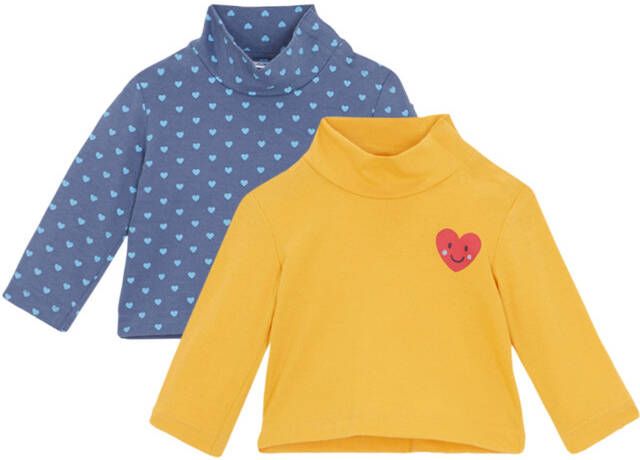 bonprix Baby colshirt van biologisch katoen(set van 2 )