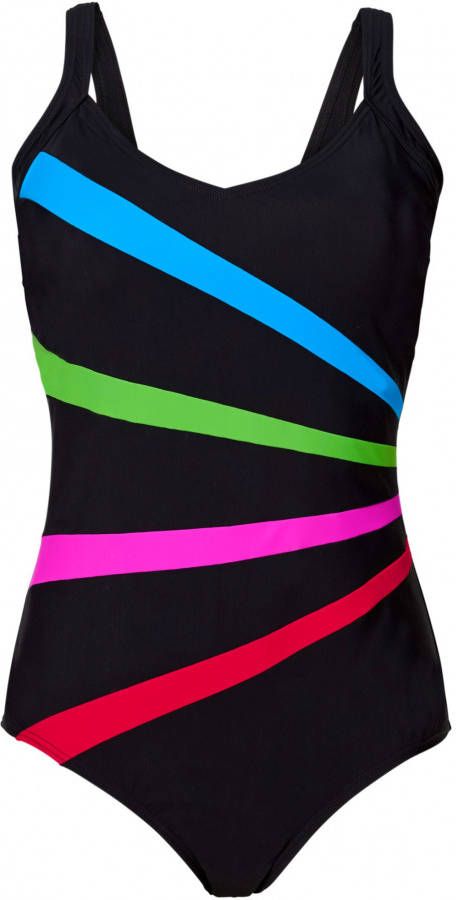 bpc bonprix collection Corrigerend badpak, zwart gestreept