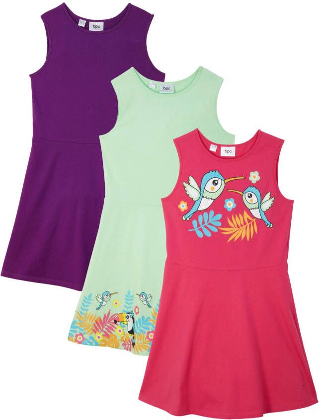 bonprix Jersey jurk(set van 3 )