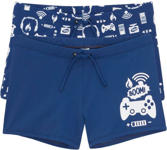 bonprix Jongens zwembroek(set van 2)met gerecycled polyamide