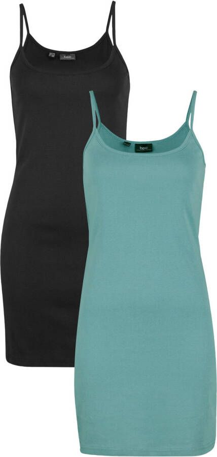 bpc bonprix collection Jurk (set van 2), mineraalblauw+zwart