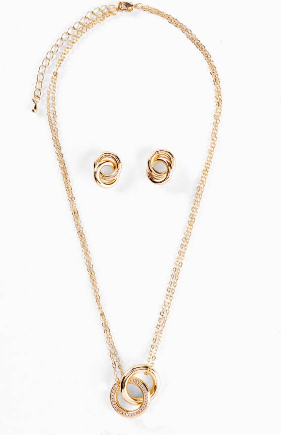 bonprix Ketting en oorbellen met zikonia(3 dlg. set )