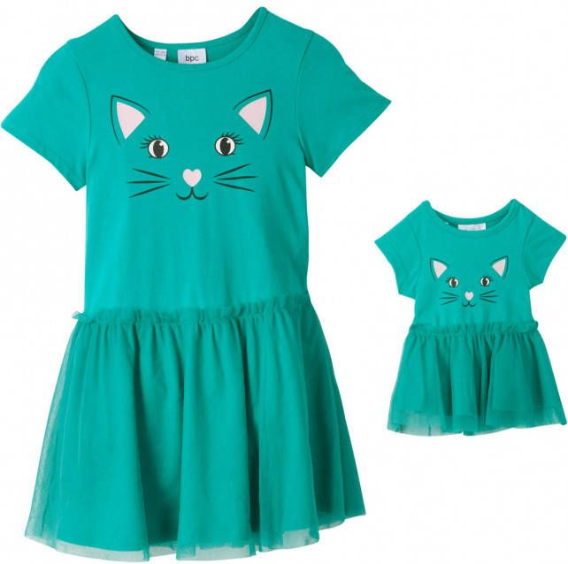 bonprix Meisjes jurk en poppenjurk(2 dlg. set )