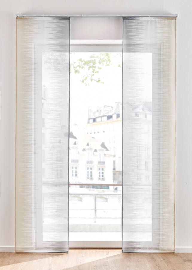 bpc living bonprix collection Paneelgordijn met print (set van 2), grijs/sand