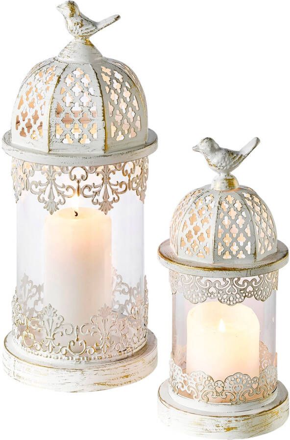 bonprix Tuinlantaarns met glas(set van 2 )