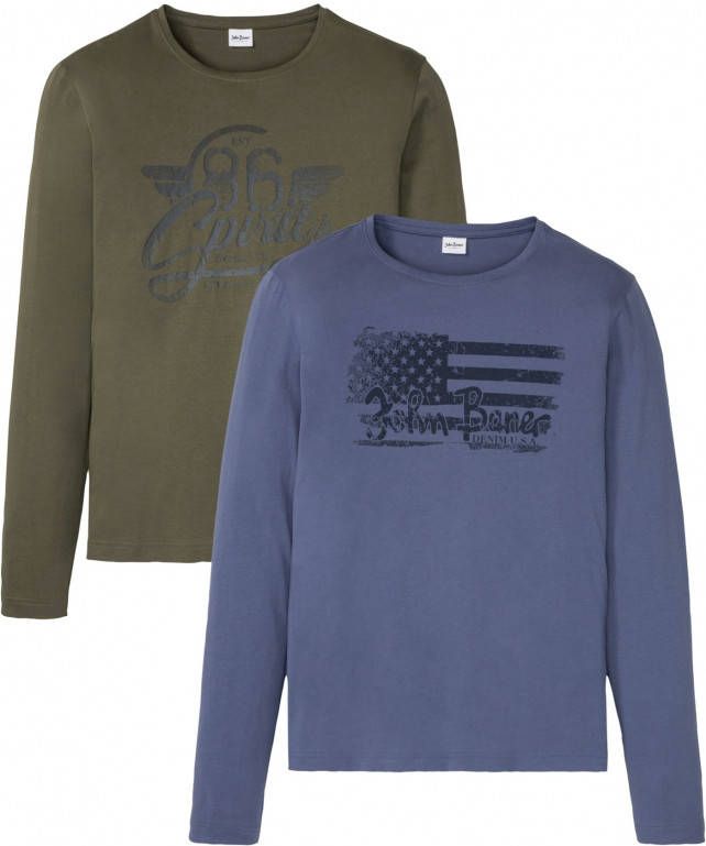 bonprix Longsleeve(set van 2 )