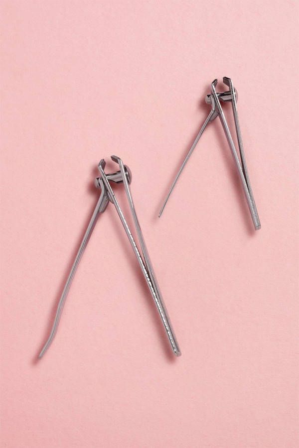 boohoo Nagelschaartjes(2 Stuks ), Silver