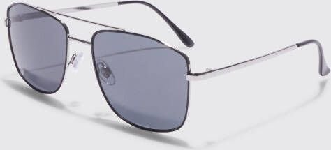 boohoo Navigator Zonnebril, Silver