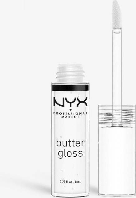 boohoo Nyx Professional Makeup Non Sticky Butter Lip Gloss Clear, Clear