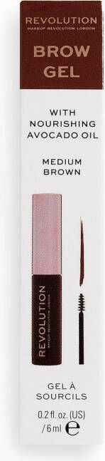 boohoo Revolution Brow Gel, Medium Brown