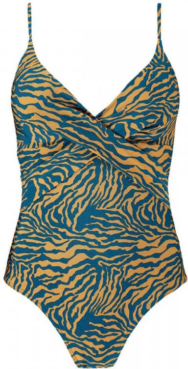 Barts Kalae voorgevormd corrigerend badpak met zebraprint