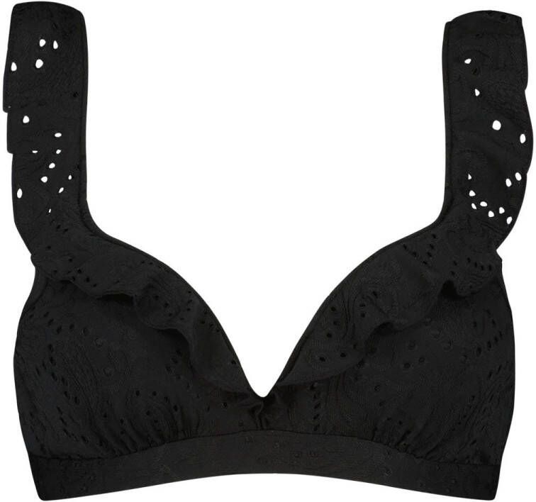 Beachlife Black Embroidery Top